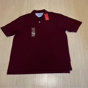 NWT IZOD Heritage Burgundy 100% Cotton Men’s Polo Shirt Size L/G